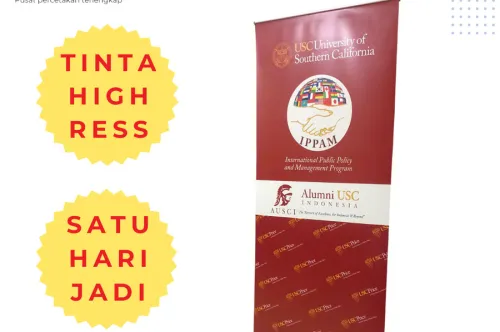 Jenis-Jenis Bahan Roll Up Banner Terbaik | Sinta Digital Print