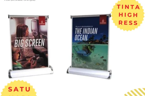 Cetak Roll Up Mini & Albatros untuk Hiasan Kantor Lebih Indah