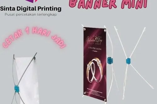 X banner mini bahan albatros uk A4