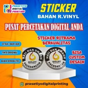 Sticker Bahan Ritrama Vynil (Meteran Laminasi Waterproof) Bisa Custome Design Dan Ukuran