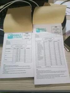 Cetak Nota kontan 2 ply Murah Bisa Custom Desain Dan Size