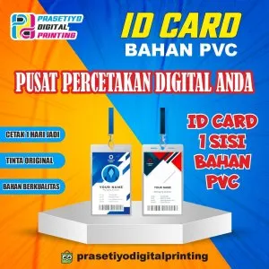 Cetak ID Card Bahan PVC Murah Bisa Custom Desain Dan Size