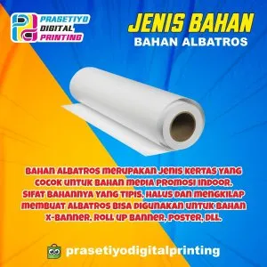 Cetak Roll up Banner Albatros Size 120x200 Bisa Custom Desain