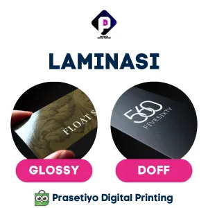 Cetak Sticker Bahan R.Vinyl Meteran + Laminasi