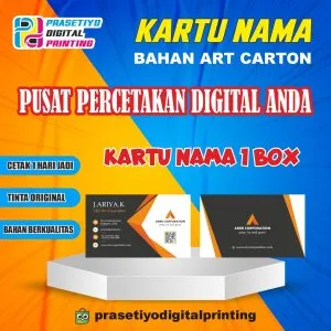 Cetak Kartu Nama 1 box Berkualitas Bisa Custom Desain dan ukuran