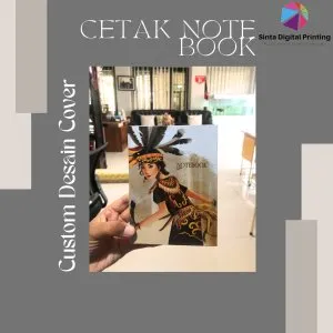 Cetak Note Book Custom Desain Hard Soft Cover Bahan Art Carton / Paper