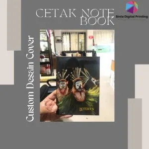 Cetak Note Book Custom Desain Hard Soft Cover Bahan Art Carton / Paper