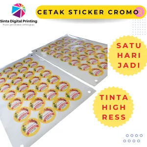 Cetak Sticker Cromo Label Kemasan Produk