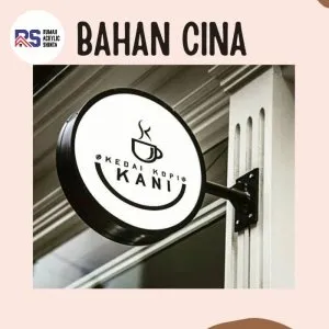 Cetak Stiker Bahan Cina Untuk Neon Box | Custom Desain