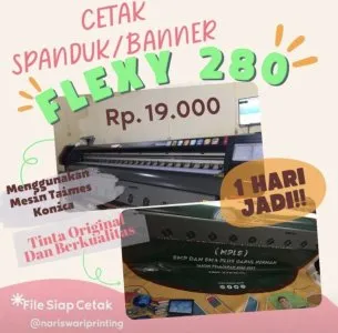 Cetak Spanduk/Banner Flexy 280