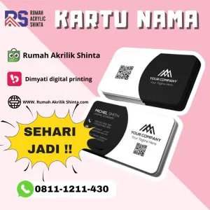 kartu nama 2 sisi bahan ac260 | Custom Desain