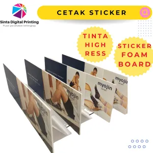 Cetak Sign Board Sticker Vinyl + Foamboard Custom Ukuran dan Desain