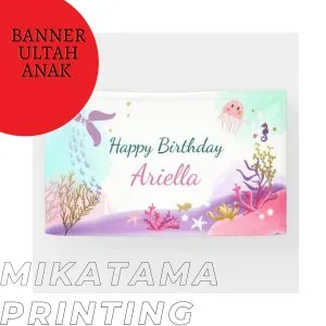 Cetak Banner Ulang Tahun Anak Bahan Bahan Flexy / Spanduk