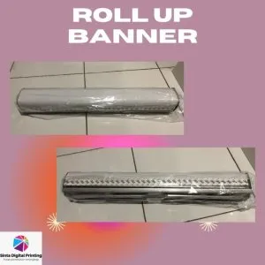 Roll Up Banner Bahan Flexy 85 x 200 cm