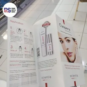 Cetak Brosur lipat 3 - 2 sisi- Bahan art paper 120/150